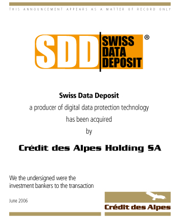 Swiss Data Deposit